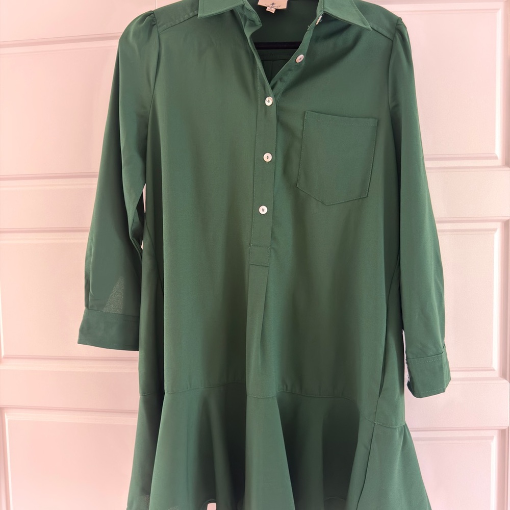 Tuckernuck Emerald Green Dress- Size Small